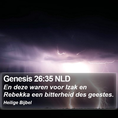 Genesis 26:35 NLD Bible Verse Image
