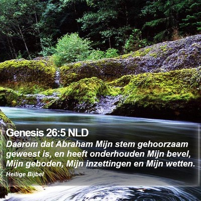Genesis 26:5 NLD Bible Verse Image