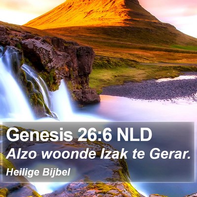 Genesis 26:6 NLD Bible Verse Image