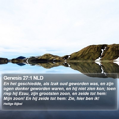 Genesis 27:1 NLD Bible Verse Image