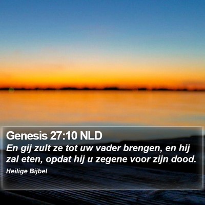 Genesis 27:10 NLD Bible Verse Image