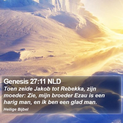 Genesis 27:11 NLD Bible Verse Image