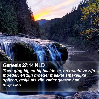 Genesis 27:14 NLD Bible Verse Image
