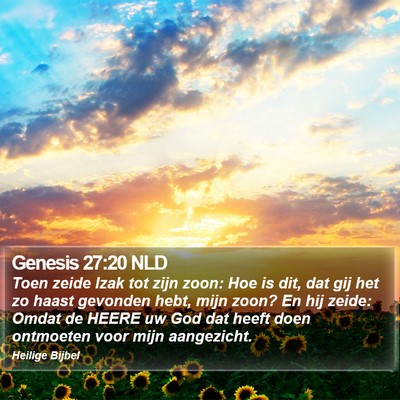 Genesis 27:20 NLD Bible Verse Image