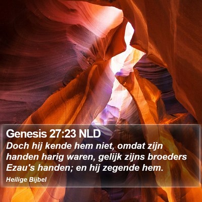 Genesis 27:23 NLD Bible Verse Image