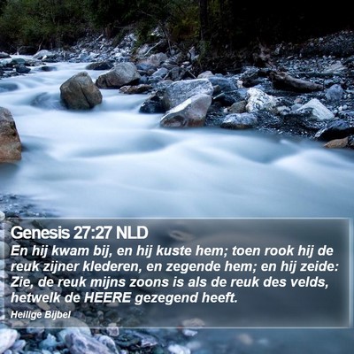 Genesis 27:27 NLD Bible Verse Image
