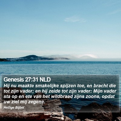 Genesis 27:31 NLD Bible Verse Image
