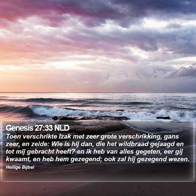 Genesis 27:33 NLD Bible Verse Image