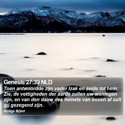 Genesis 27:39 NLD Bible Verse Image