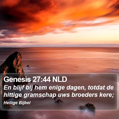 Genesis 27:44 NLD Bible Verse Image