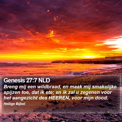 Genesis 27:7 NLD Bible Verse Image
