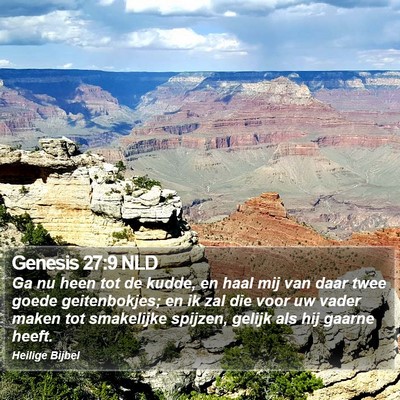 Genesis 27:9 NLD Bible Verse Image