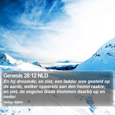 Genesis 28:12 NLD Bible Verse Image