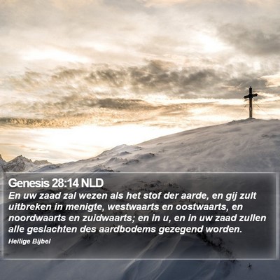 Genesis 28:14 NLD Bible Verse Image