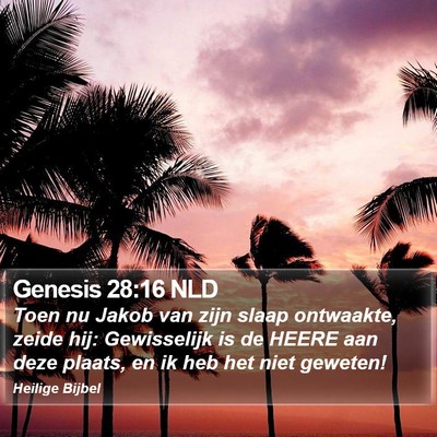 Genesis 28:16 NLD Bible Verse Image