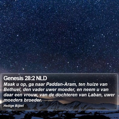 Genesis 28:2 NLD Bible Verse Image