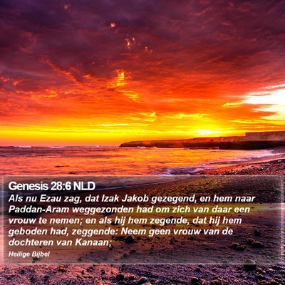 Genesis 28:6 NLD Bible Verse Image
