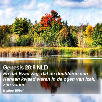 Genesis 28:8 NLD Bible Verse Image