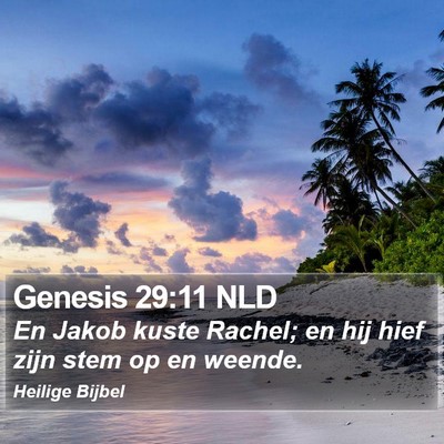 Genesis 29:11 NLD Bible Verse Image