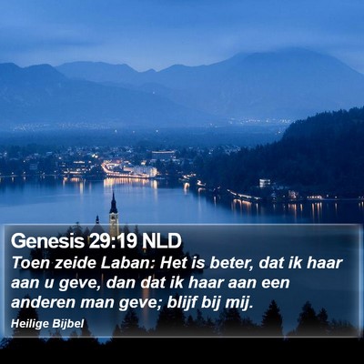 Genesis 29:19 NLD Bible Verse Image