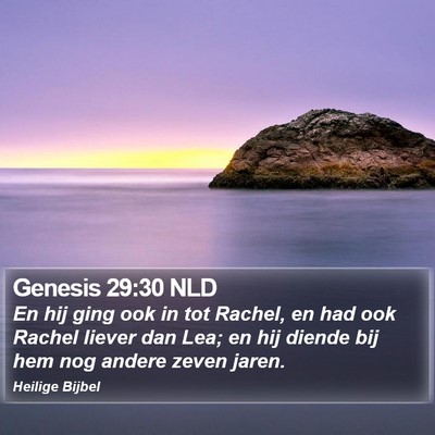 Genesis 29:30 NLD Bible Verse Image