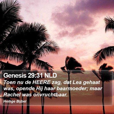 Genesis 29:31 NLD Bible Verse Image