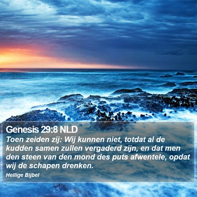 Genesis 29:8 NLD Bible Verse Image