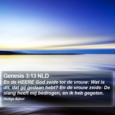 Genesis 3:13 NLD Bible Verse Image