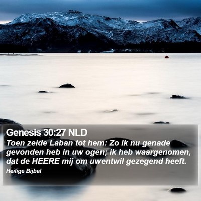 Genesis 30:27 NLD Bible Verse Image