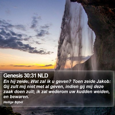 Genesis 30:31 NLD Bible Verse Image