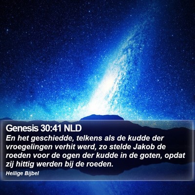 Genesis 30:41 NLD Bible Verse Image