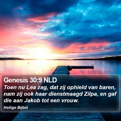 Genesis 30:9 NLD Bible Verse Image