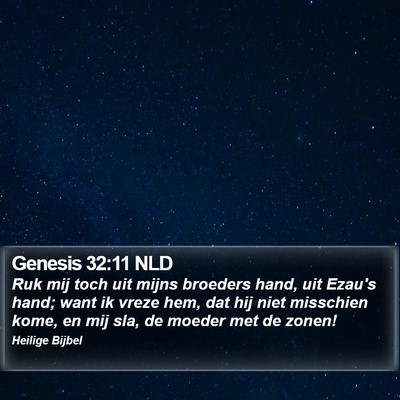 Genesis 32:11 NLD Bible Verse Image