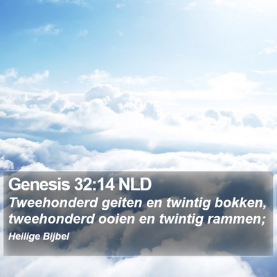 Genesis 32:14 NLD Bible Verse Image