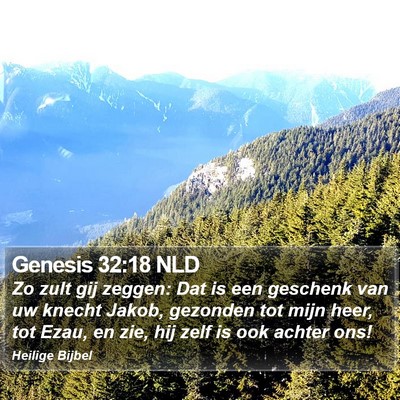 Genesis 32:18 NLD Bible Verse Image