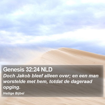 Genesis 32:24 NLD Bible Verse Image