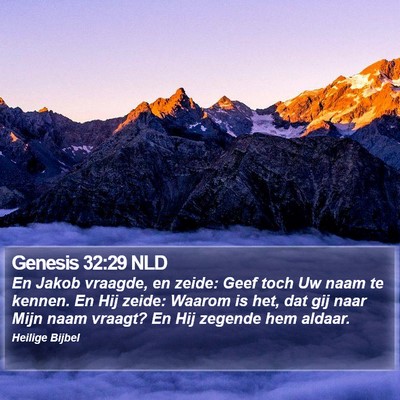 Genesis 32:29 NLD Bible Verse Image