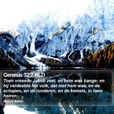 Genesis 32:7 NLD Bible Verse Image