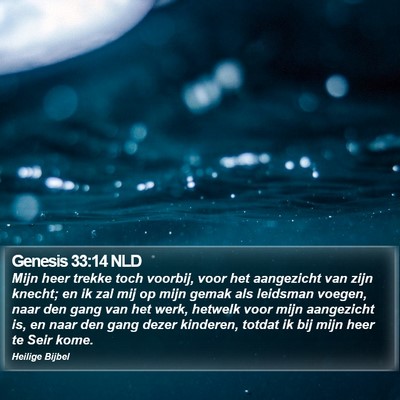 Genesis 33:14 NLD Bible Verse Image
