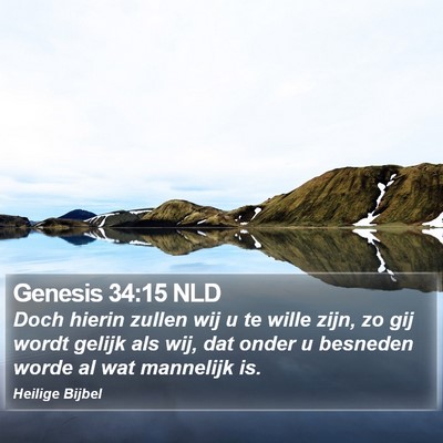 Genesis 34:15 NLD Bible Verse Image