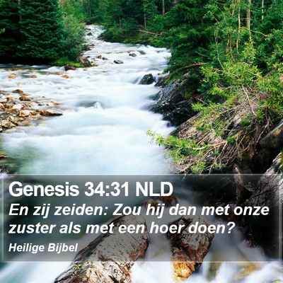 Genesis 34:31 NLD Bible Verse Image