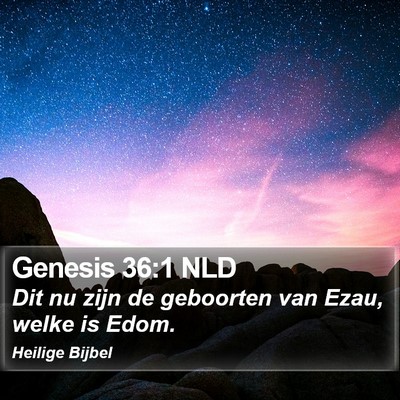 Genesis 36:1 NLD Bible Verse Image
