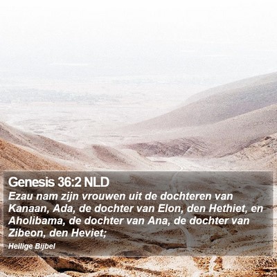 Genesis 36:2 NLD Bible Verse Image