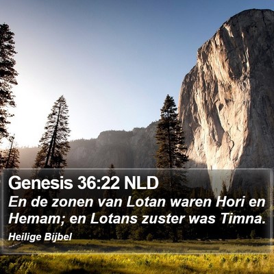 Genesis 36:22 NLD Bible Verse Image