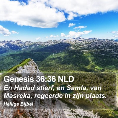 Genesis 36:36 NLD Bible Verse Image