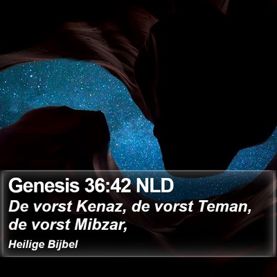 Genesis 36:42 NLD Bible Verse Image