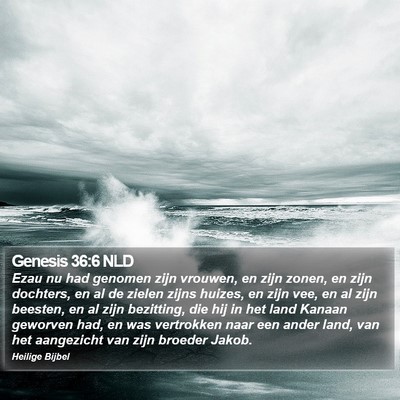Genesis 36:6 NLD Bible Verse Image