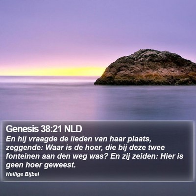 Genesis 38:21 NLD Bible Verse Image