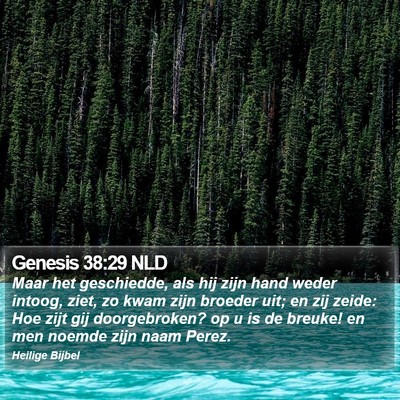 Genesis 38:29 NLD Bible Verse Image