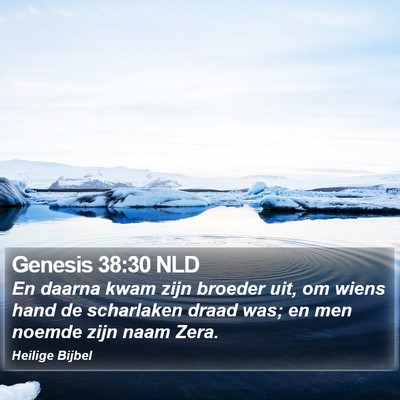 Genesis 38:30 NLD Bible Verse Image